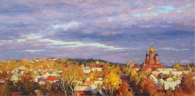 Golden Autumn In Serdobsk - oil, canvas