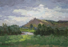 Elabuga. View Of Settlement - oil, canvas