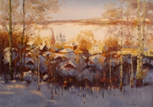 Volga Vast Lands - oil, canvas