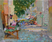 Staroevrejskaya Street - oil, canvas