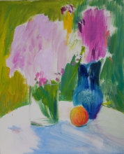Two Vases - oil, canvas