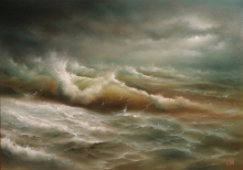 Autumn Storm - oil, canvas