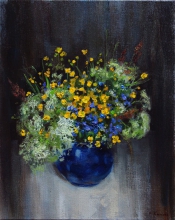 Field Flowers - oil, canvas