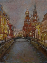 Saint-Petersburg Sketch - oil, canvas