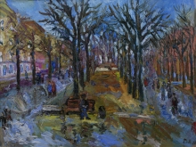 Spring Smolensk - oil, canvas