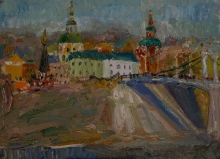 Smolensk - oil, canvas on cardboard