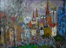 Vilnius - oil, canvas