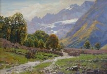 Road To Sofiya Valley - oil, canvas