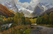 Alibek Gorge - oil, canvas