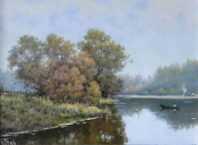 Fishing - oil, canvas