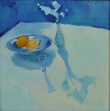 Two Lemons - oil, canvas