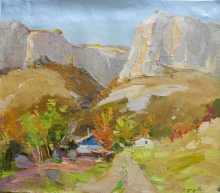 Mountain Crimea - oil, canvas