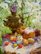 May Easter - oil, canvas