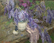 Lilac Palette - oil, canvas